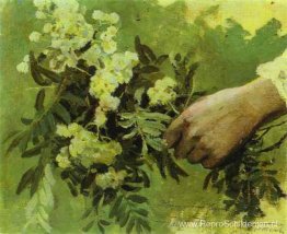 Een hand met bloemen Een hand met bloemen