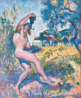 Studie voor wilde dieren. De man met het cluster Studie voor wilde dieren. De man met het cluster