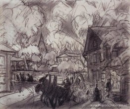 Stedelijk landschap met Trojka Stedelijk landschap met Trojka