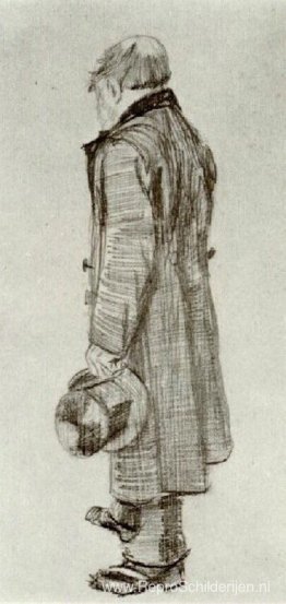 Weesman met hoge hoed in zijn hand Weesman met hoge hoed in zijn hand