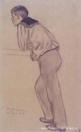 Portret van K.B. Kustodiev Portret van K.B. Kustodiev