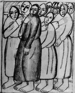 Boerenvrouwen in een kerk Boerenvrouwen in een kerk