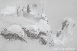 Een schets voor een schilderij "In het Wilde Noorden" Een schets voor een schilderij "In het Wilde Noorden"