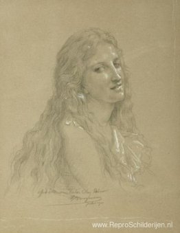 Tekening van een vrouw Tekening van een vrouw