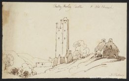 Bally Hooley Castle en de oude kerk Bally Hooley Castle en de oude kerk