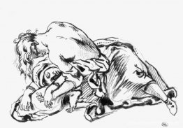 Jonge vrouw leunt over een vrouw die languit op de grond ligt Jonge vrouw leunt over een vrouw die languit op de grond ligt