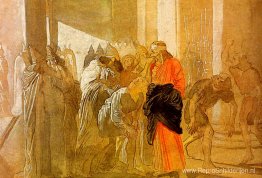 De bespotting van Christus. Van de bijbelse schetsen. De bespotting van Christus. Van de bijbelse schetsen.