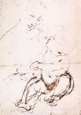 Studie voor de Madonna met de fruitschaal Studie voor de Madonna met de fruitschaal
