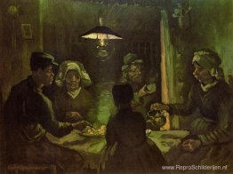 De Aardappeleters (voorlopige olieverfschets) De Aardappeleters (voorlopige olieverfschets)