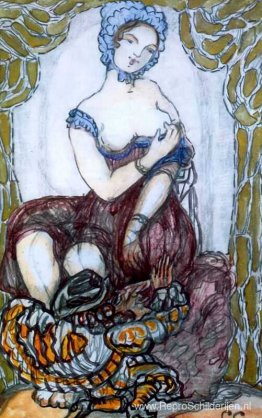 Portret van OA Glebova-Sudeikina Portret van OA Glebova-Sudeikina