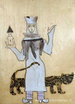 De schets van de film "Colour of Pomegranate". "Koningin" De schets van de film "Colour of Pomegranate". "Koningin"