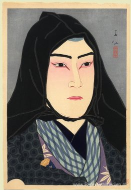 Nakamura Fukusuke in de rol van Soshichi, een smokkelaar Nakamura Fukusuke in de rol van Soshichi, een smokkelaar