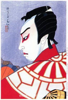 Morita Kan'ya als Kitsune Tadanobu in Yoshitsune Senbon Zakura Morita Kan'ya als Kitsune Tadanobu in Yoshitsune Senbon Zakura