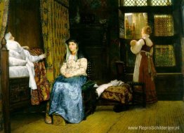 Een geboortekamer, zeventiende eeuw Een geboortekamer, zeventiende eeuw