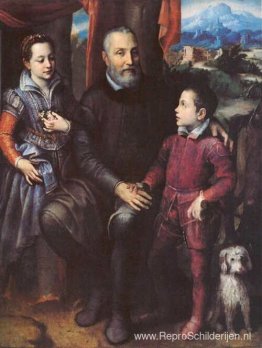 Familieportret, Minerva, Amilcare en Asdrubale Anguissola Familieportret, Minerva, Amilcare en Asdrubale Anguissola