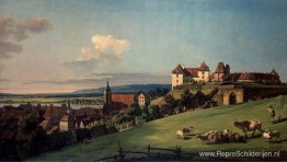 Uitzicht op Pirna vanaf kasteel Sonnenstein Uitzicht op Pirna vanaf kasteel Sonnenstein