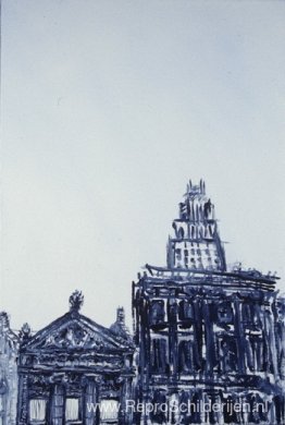 Lichtblauw stadsgezicht nr. 4 Lichtblauw stadsgezicht nr. 4