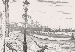 Dijk van de Pryazhka-rivier Dijk van de Pryazhka-rivier