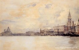 De ingang van het Canal Grande, Venetië De ingang van het Canal Grande, Venetië