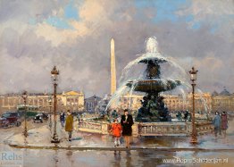 Fontein op de Place de la Concorde Fontein op de Place de la Concorde