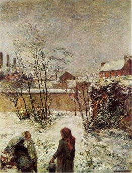 De tuin in de winter, rue Carcel De tuin in de winter, rue Carcel