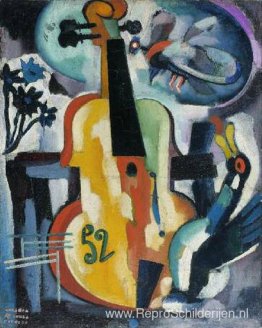 Compositie met viool Compositie met viool