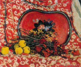 Stilleven. Rode lade en as. Stilleven. Rode lade en as.