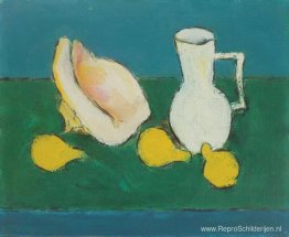 Stilleven met zeeschelp en fruit Stilleven met zeeschelp en fruit