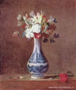 Stilleven, bloemen in een vaas Stilleven, bloemen in een vaas