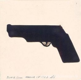 Wit pistool, zwart pistool Wit pistool, zwart pistool