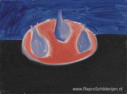 Poires sur une assiette rose Poires sur une assiette rose