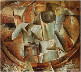 Glas op een tafel Glas op een tafel