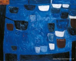 Blauw stilleven Blauw stilleven