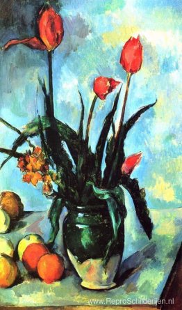 Tulpen in een vaas Tulpen in een vaas