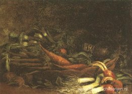 Stilleven met een mand met groenten Stilleven met een mand met groenten