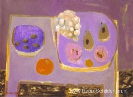 Mauve stilleven Mauve stilleven