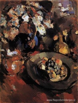 Stilleven met fruit en fles Stilleven met fruit en fles