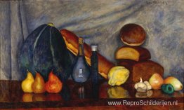 Stilleven met brood en pompoen Stilleven met brood en pompoen