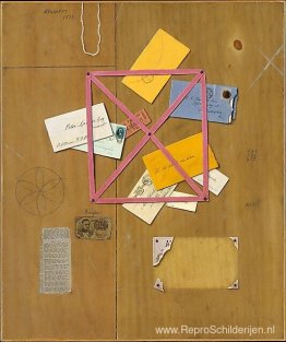 Het brievenrek van de kunstenaar Het brievenrek van de kunstenaar