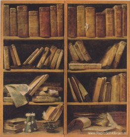 Boekenplank met muziekgeschriften Boekenplank met muziekgeschriften