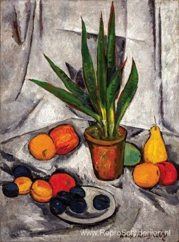 Stilleven met planten en fruit Stilleven met planten en fruit