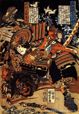 Kagehisa en Yoshitada worstelen Kagehisa en Yoshitada worstelen