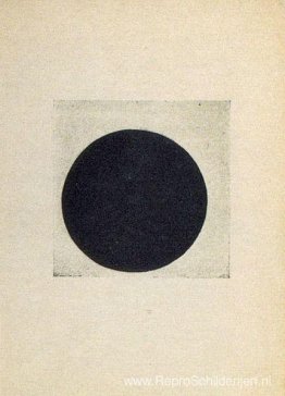 Compositie met een zwarte cirkel Compositie met een zwarte cirkel