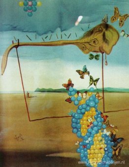 Vlinderlandschap (De grote masturbator in een surrealistisch lan Vlinderlandschap (De grote masturbator in een surrealistisch lan