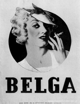 Affiche voor sigaretten "Belga" Affiche voor sigaretten "Belga"