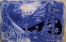Blauwe compositie Blauwe compositie
