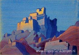 Chiktan-citadel in de Himalaya Chiktan-citadel in de Himalaya