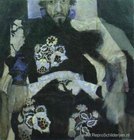Een man in een Russisch kostuum in oude stijl Een man in een Russisch kostuum in oude stijl