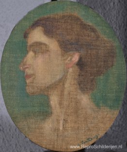 Portret van Ioulia Partheni Portret van Ioulia Partheni