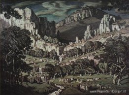 Stroom. Fantastisch landschap. Stroom. Fantastisch landschap.